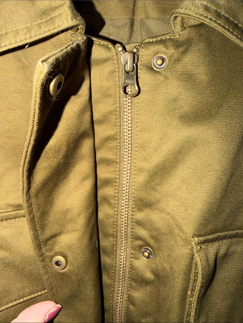 Caslon Olive Utility Tie-Waist Jacket. Size 3X - Picture 3 of 8